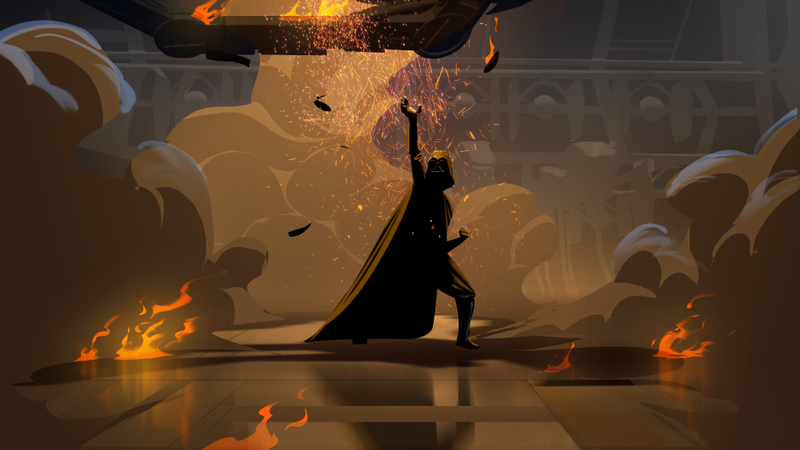 Illustration for article titled Darth Vader Looms Large Over This Star Wars Rebels Concept Art